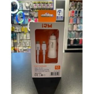 Cargador Auto Irm® Celular Puerto C Cable C A Lightning