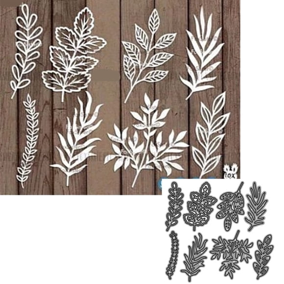 Troqueles De Corte Leaf Metal 8 Unidades Para Álbumes De Recortes