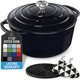 thumbnail image 1 of Olla Holandesa Zulay Kitchen 7,7 L Negra apta para horno hasta 260 °C (500 °F), 1 of 9