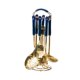 thumbnail image 1 of Utensilios De Cocina De Acero Inoxidable Con Soporte Giratorio Utensilios De Cocina Utensilios De Cocina Azul, 1 of 5