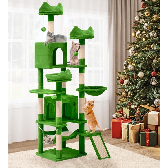 Torre para gatos Cat Tree YITAHOME, alta, de varios niveles, para gatos de interior