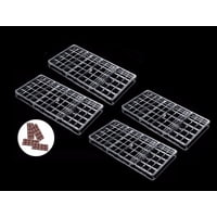 Genérico - Pack 4 Molde Chocolate Policarbonato Moldes Barra Chocolate