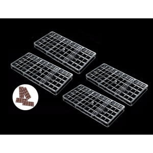 Genérico - Pack 4 Molde Chocolate Policarbonato Moldes Barra Chocolate