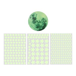 Bothyi - 334 Pegatinas De Pared Que Brillan En La Oscuridad, Pegatinas De Estrellas Luminosas Para Fiesta En La Pared