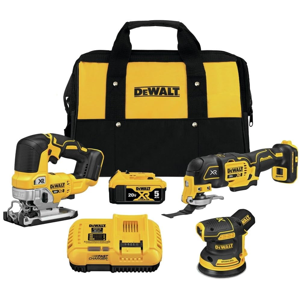 Kit Combinado De Herramientas Eléctricas Dewalt 20v Max Para Carpintería Inalámbrica
