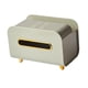 thumbnail image 4 of Organizador de caja de pañuelos Almacenamiento de cubiertas de pañuelos Caja de toallas de papel ligera Compartimentos de almacenamiento Estuche de pa Verde, 4 of 5
