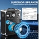 thumbnail image 2 of Altavoz portátil Bluetooth 5.3 Karaoke Machine HWWR con micrófono x3, 2 of 8