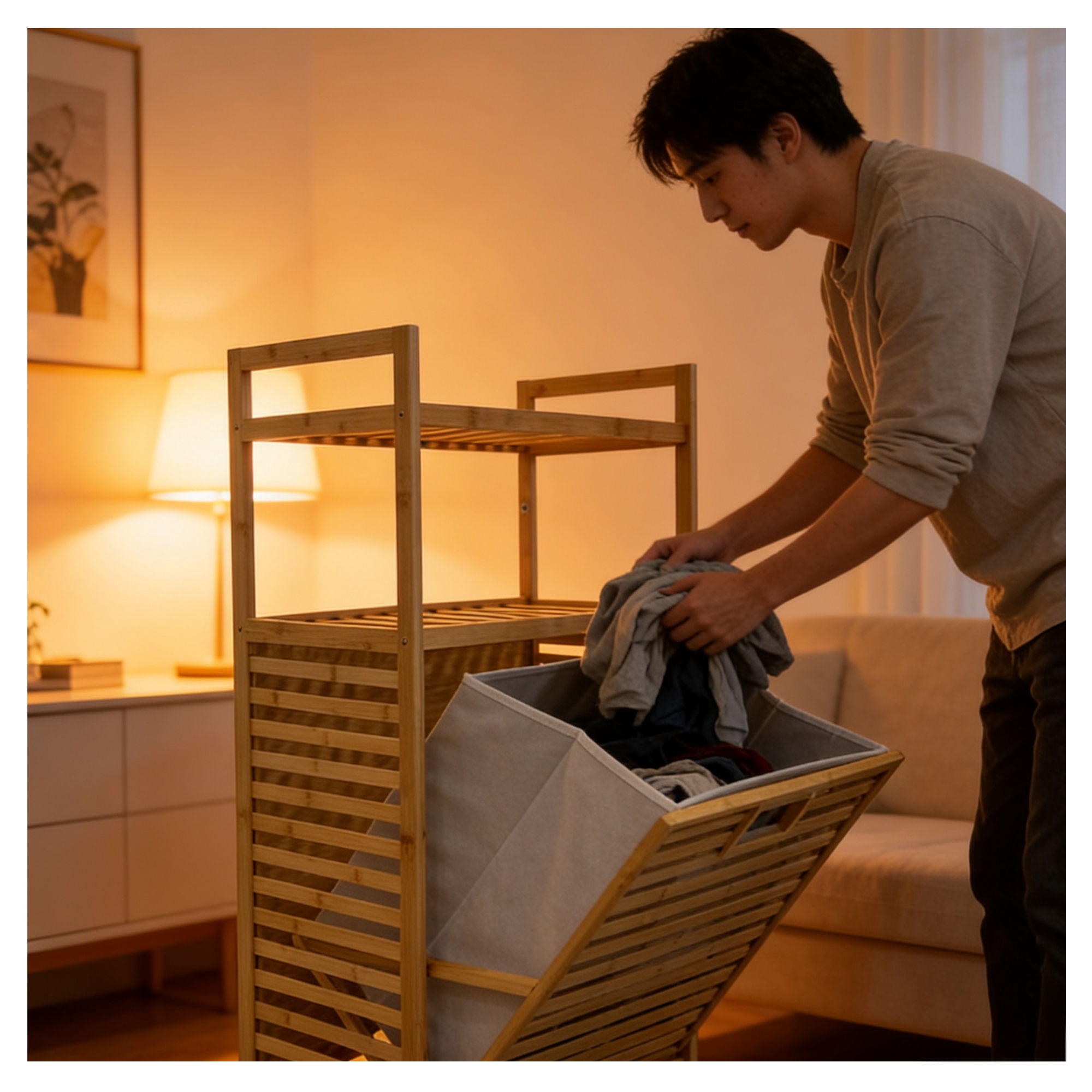 Mainstays - Estante 95X50Cm Bamboo