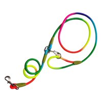 Magideal - Correa De Perro Resistente Cuerda Manos Libres Hombro Colgado Doble Cabeza Poliéster Sin Tirones Cuerda Antideslizante Para Correr Caminar Perro , Multicolor