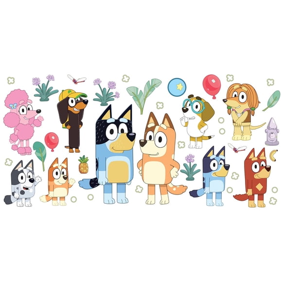 Adhesivos Murales RoomMates Bluey Family Friends Vinilo