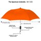 thumbnail image 5 of Paraguas de viaje StrombergBrand Spectrum Popular Style 42 naranja, 5 of 5