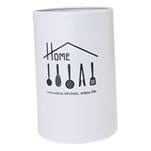 Soporte para Utensilios de Cocina, Estante de Almacenamiento para Drenaje, Organizador de Cubiertos, Soporte para Jaula de Palillos, Estante de Secado , Blanco Un blanco