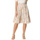 thumbnail image 1 of INSPIRE CHIC Falda de Mujer Cintura Elástica Línea A Fluida con Volantes en Capas Floral Midi Beige XL, 1 of 7