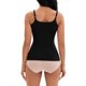 thumbnail image 3 of REFINED ATTIRE Camiseta sin mangas para mujer Regreso a clases Tirantes ajustables Control de abdomen Sin rastro Camisolas S Negro, 3 of 6