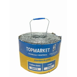 Topmarket - Alambre De Puas 16 X 500M Proteccion Perimetral