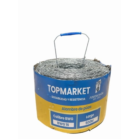 Topmarket - Alambre De Puas 16 X 500M Proteccion Perimetral