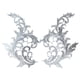 thumbnail image 2 of 2 Uds Apliques De Flores De Encaje Coser Adornos De Encaje Para Ropa Vestido De Noche Jeans Blanco, 2 of 5