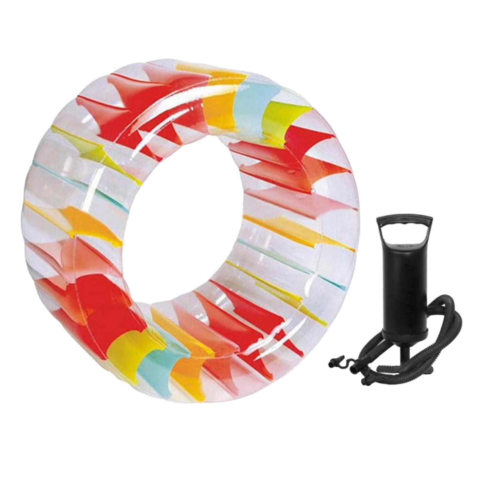 Ioensy - Flotador Inflable Para Piscina, Interior Y Exterior, Con Rueda De Agua Para Patio, Lago, Patio Trasero, M