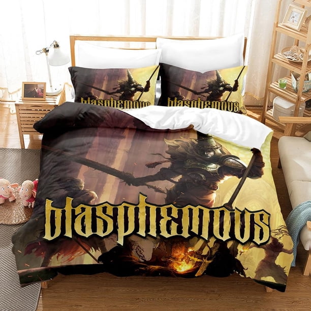 Game Blasphemous Bedding Set Duvet Cover Comforter Bed Set Quilt Cover Pillowcase Boys Girls Adult Bed Sheets