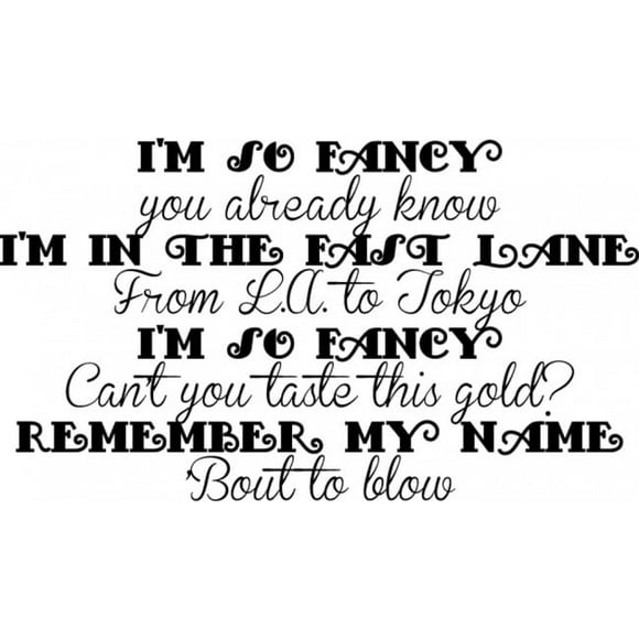 Decomural Fancy Iggy Azalea Song Lyrics WS-34103
