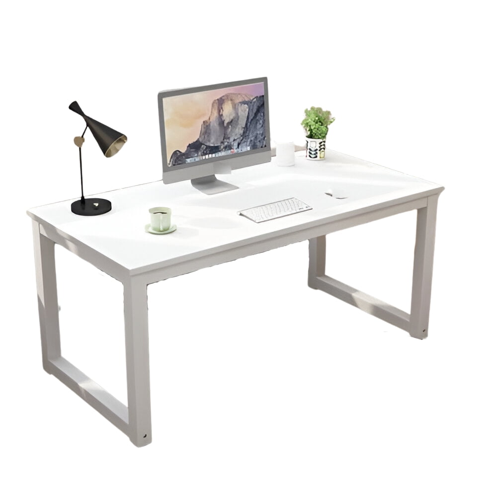 Crusec - Escritorio De Estudio Para Home Office 120x60x75 Blanco/blanco
