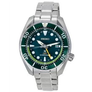 Reloj Seiko Prospex Sea Aqua Sumo Gmt Green Dial Solar Diver'S Sfk003J1 200M Men'S Watch