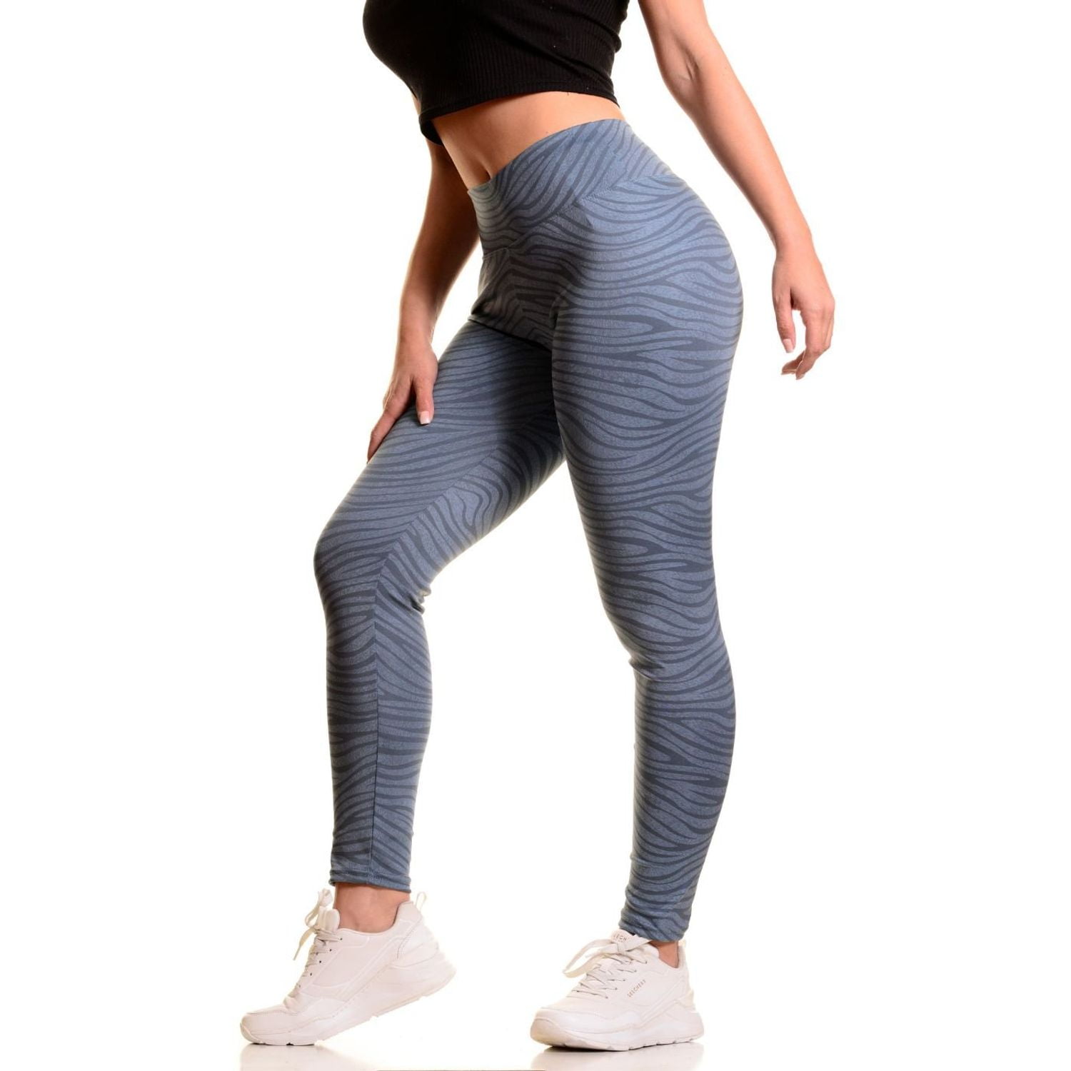Likeshop - Calza Deportiva Mujer Gym Tiro Alto Lycra Running 08