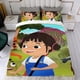 thumbnail image 4 of Yukee Conjunto de sábanas temático, trío de piezas, cómodo y amigable con la piel, diseño único, regalo de decoración para el hogar para familiares, amigos y fans, 90 cm * 190 cm, 4 of 6