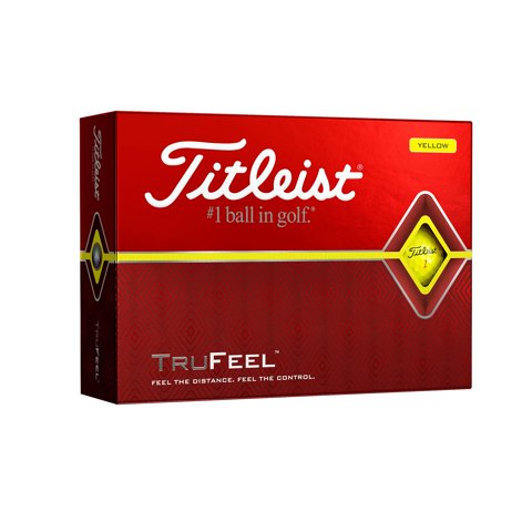 Pelotas De Golf Titleist Trufeel Amarillas, Una Docena