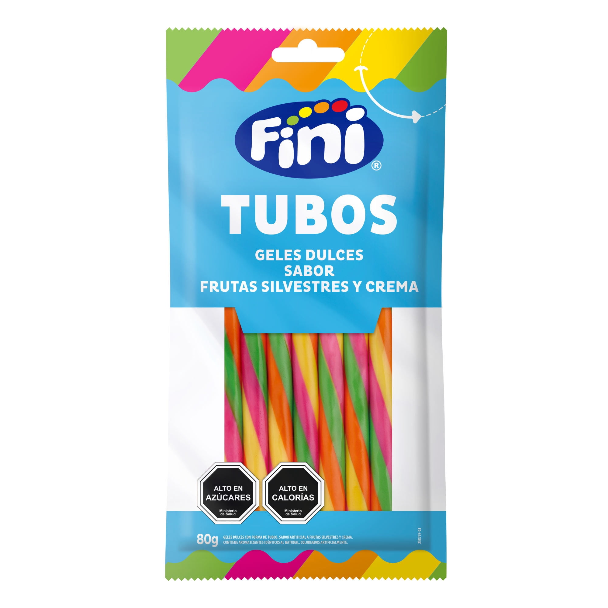 Tubos Tornado Dulce 80 g Fini