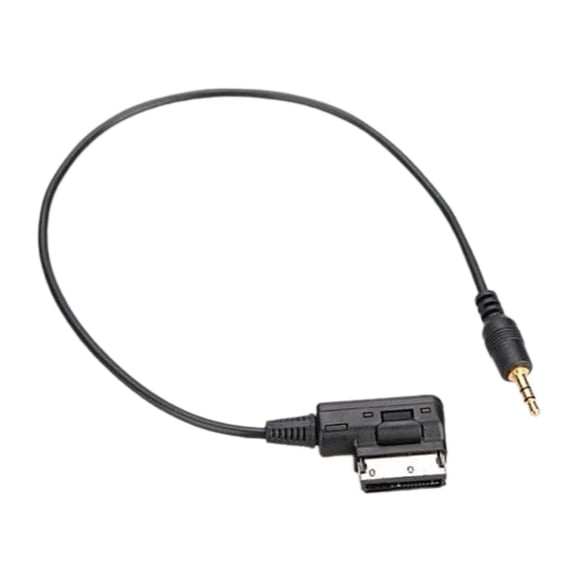Cable adaptador de audio auxiliar estéreo AMI Mdi de 3,5 mm, interfaz multimedia de audio y música para camiones de 1 m, cable adaptador de audio