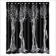 thumbnail image 1 of Cortina de ducha con diseño de árbol humano, juego de cortinas de baño con ganchos, tamaño 60 x 72 pulgadas, 1 of 3