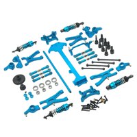 Magideal - 1/18 Metal Upgrade Shaft, Cup, Wheel Shaft Cups, Set Accesorios Diy Para A979 Rc Car Parts Remote Control Vehicle , Azul