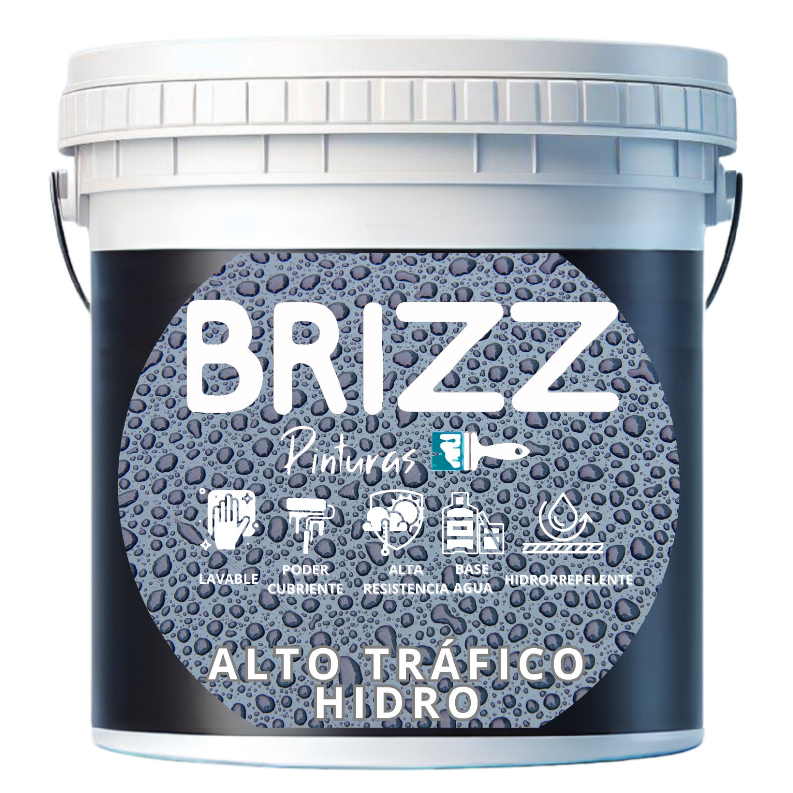 Baum - Pintura Alto Trafico Hidrorepelente “rojo Colonial” (tineta 16 L) /brizz