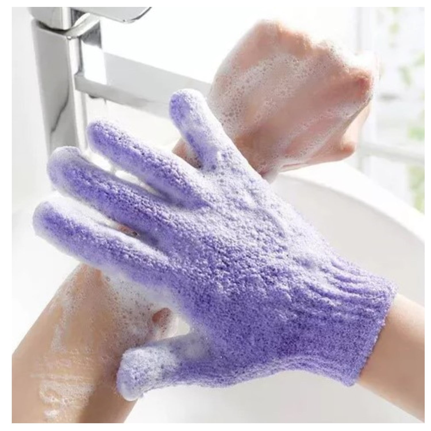 Citohome - Pack 6 Guantes Exfoliantes Corporales Para Ducha Limpieza