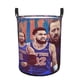 thumbnail image 1 of New York Knicks Cesta de lavandería de gran capacidad redonda con asa, bolsa para ropa sucia plegable, almacenamiento para dormitorio, baño y lavadero 44x35 cm, 1 of 6