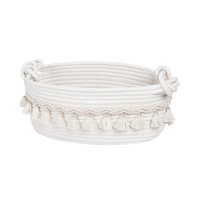 Bothyi - Cesta De Almacenamiento Con Asa Cesta Tejida Suave Para Mantas Ropa Sucia Dormitorios