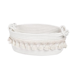 Bothyi - Cesta De Almacenamiento Con Asa Cesta Tejida Suave Para Mantas Ropa Sucia Dormitorios