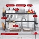 thumbnail image 2 of 1PC Metal Dish Rack, Kitchen Organizer For Drying, Storage And Display Of Tableware, Kitchen Accessories, 2 of 2