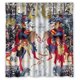 thumbnail image 1 of Cortina de ducha de Superman, juego de cortina de baño con ganchos, tamaño 66 x 72 pulgadas, 1 of 3