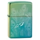 thumbnail image 1 of Encendedor De Bolsillo Diseño Pavo Real Acabado Teal Brillante, 1 of 6