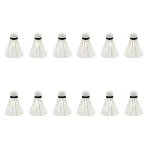 Magideal - Volantes De Bádminton, Suministros Para Pájaros De Bádminton, Accesorios, Pelotas De Entrenamiento Profesional, Pelotas De Bádminton Para Principiante 12 Piezas