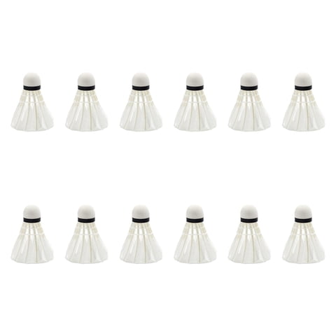 Magideal - Volantes De Bádminton, Suministros Para Pájaros De Bádminton, Accesorios, Pelotas De Entrenamiento Profesional, Pelotas De Bádminton Para Principiante 12 Piezas