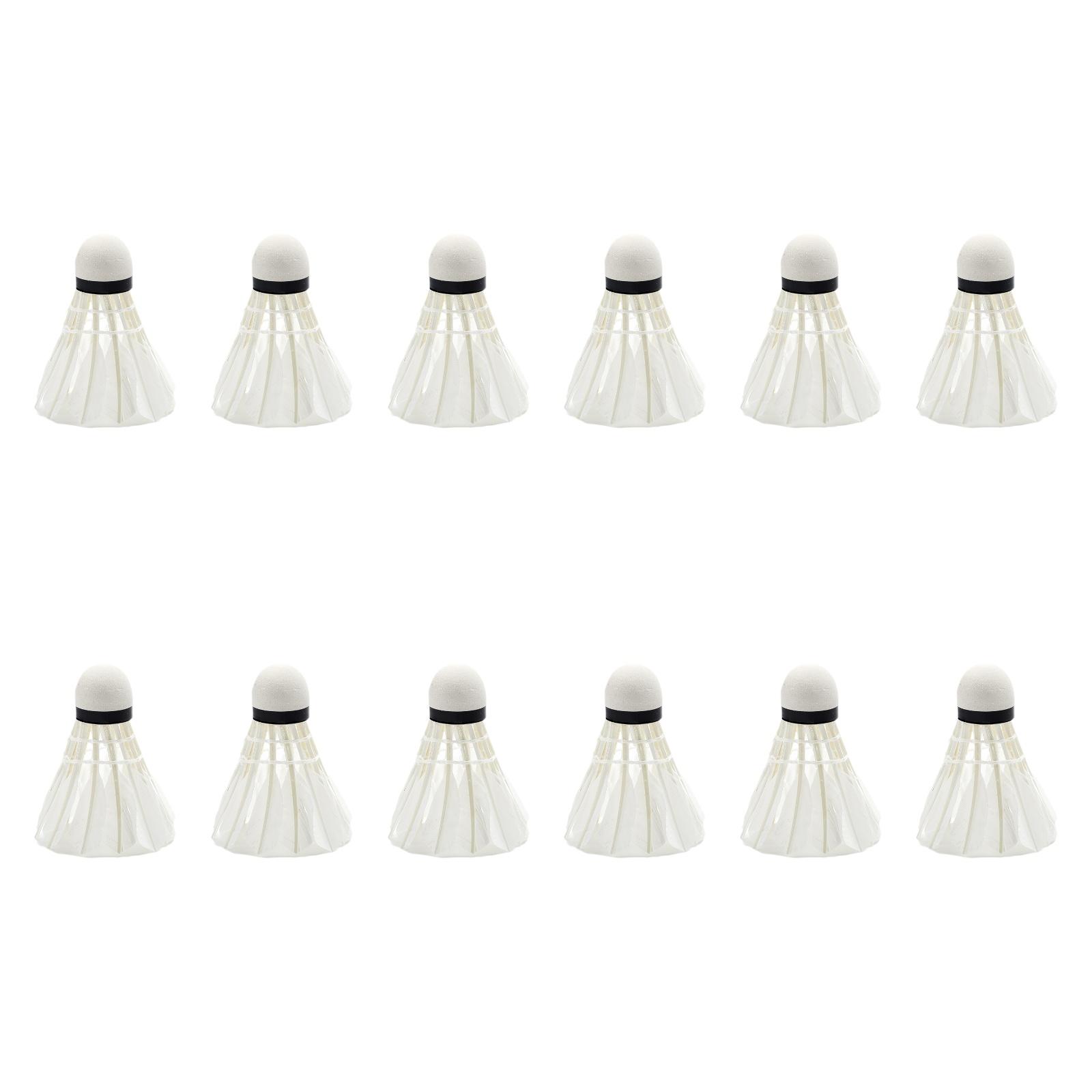 Magideal - Volantes De Bádminton, Suministros Para Pájaros De Bádminton, Accesorios, Pelotas De Entrenamiento Profesional, Pelotas De Bádminton Para Principiante 12 Piezas