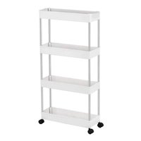 Genérico - Estante Organizador Con Ruedas 4 Niveles Para Cocina