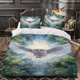 thumbnail image 1 of Barn Owl Spreads Its Wings and Flies - Themed Bedding Three-Piece Set Duvet Cover and Pillowcase Set, 1 of 1