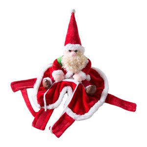 Magideal - Disfraz De Perro Ropa De Papá Noel, Capa De Gorro De Papá Noel, Accesorios De Disfraces Divertidos, Disfraz De Cosplay Para Mascotas Para Suministros L