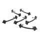 thumbnail image 1 of Tirador de cajón Dritz Home 47079A de hierro fundido negro, 6 piezas, 1 of 1