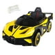 thumbnail image 1 of Auto Electrico Deportivo Con Control Remoto, Luces Y Sonido Amarillo, 1 of 5