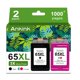 thumbnail image 1 of Cartucho de tinta Ankink 65XL negro y tricolor HP Envy 5055, 1 of 6